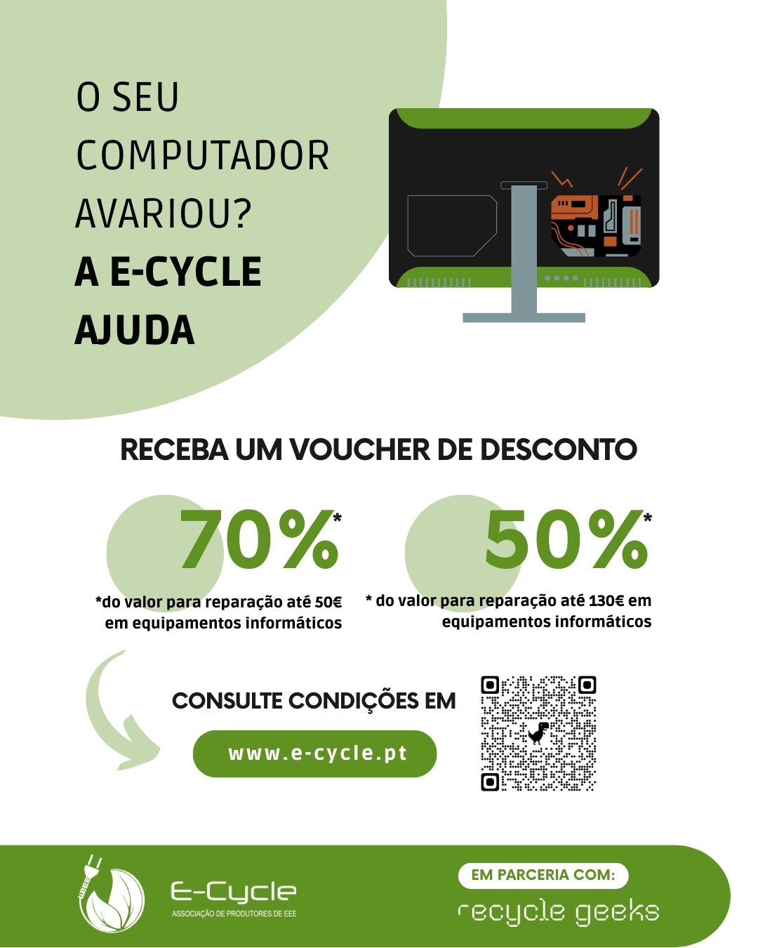 Campanha de reparação de Equipamentos informáticos – Recycle Geeks